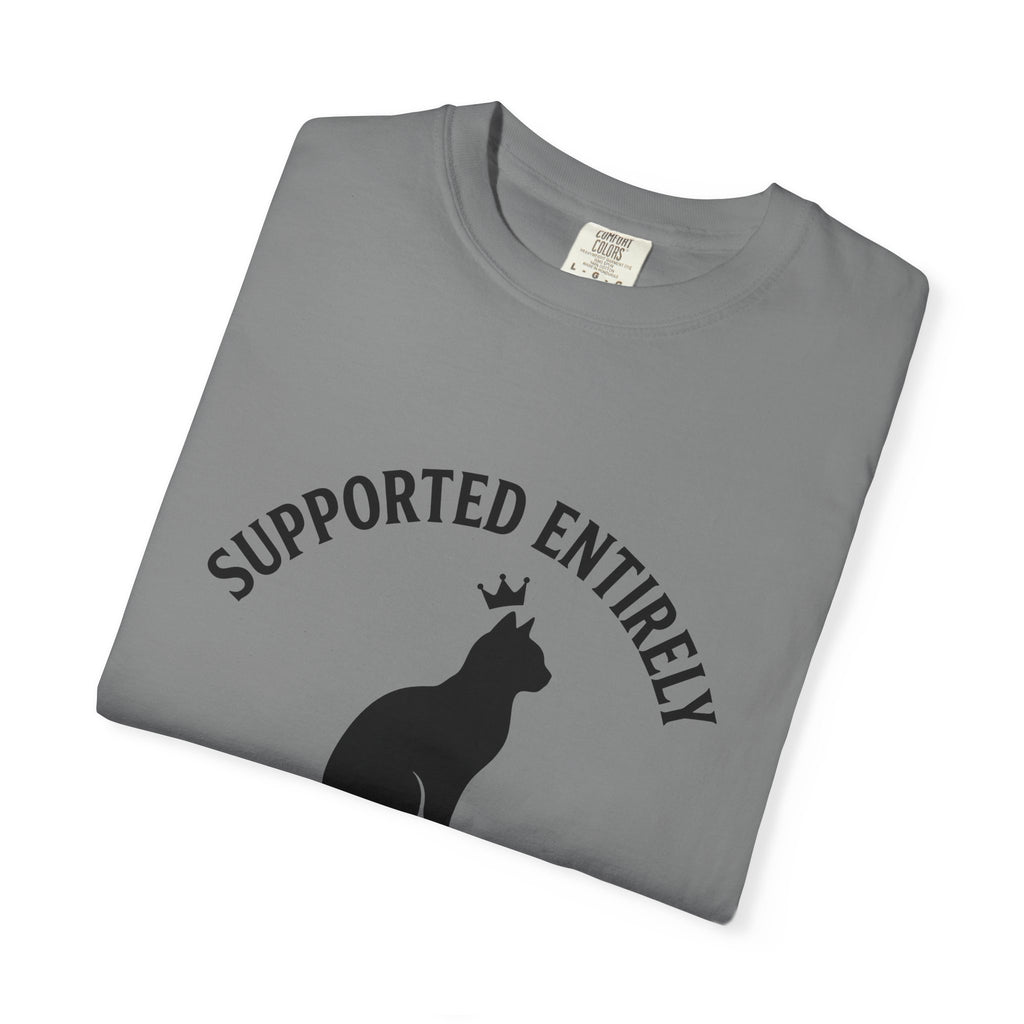 Cat Outline T-Shirt Cat Animal Gift Women Simple T-Shirt Kitten T-Shirt Cat Fan Feline T-Shirt Creature Graphic Retro Tiara T-Shirt