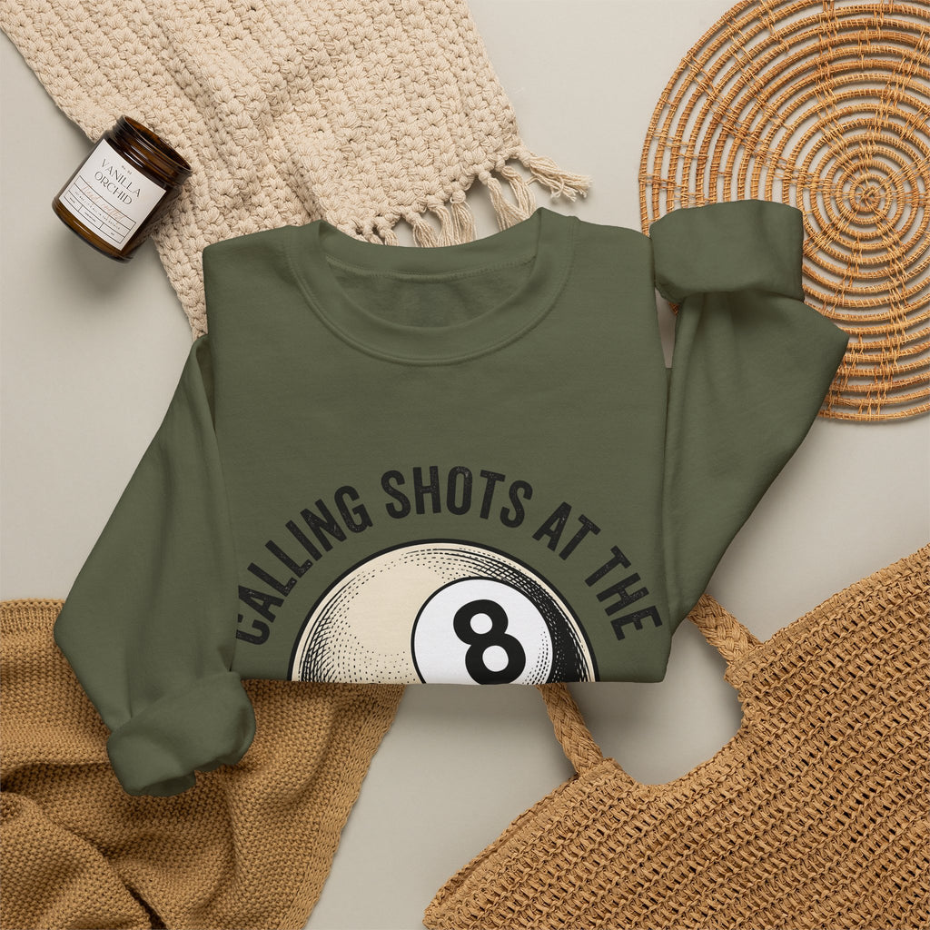 Billiard Ball Billiards Lounge Gift Retro Pool Ball Billiard Fan Vintage Bar Classic Heart Sweatshirt