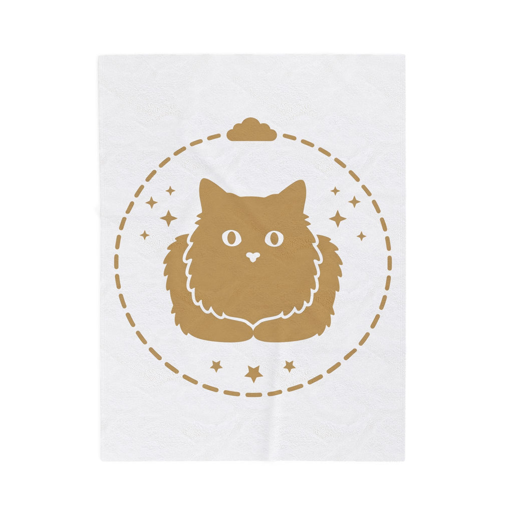 Soft Cat Cat Pet Gift Simple Kitten Cat Fan Minimalist Animal Contemporary Sparkles Blanket