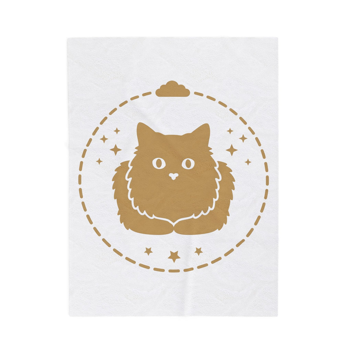 Soft Cat Cat Pet Gift Simple Kitten Cat Fan Minimalist Animal Contemporary Sparkles Blanket