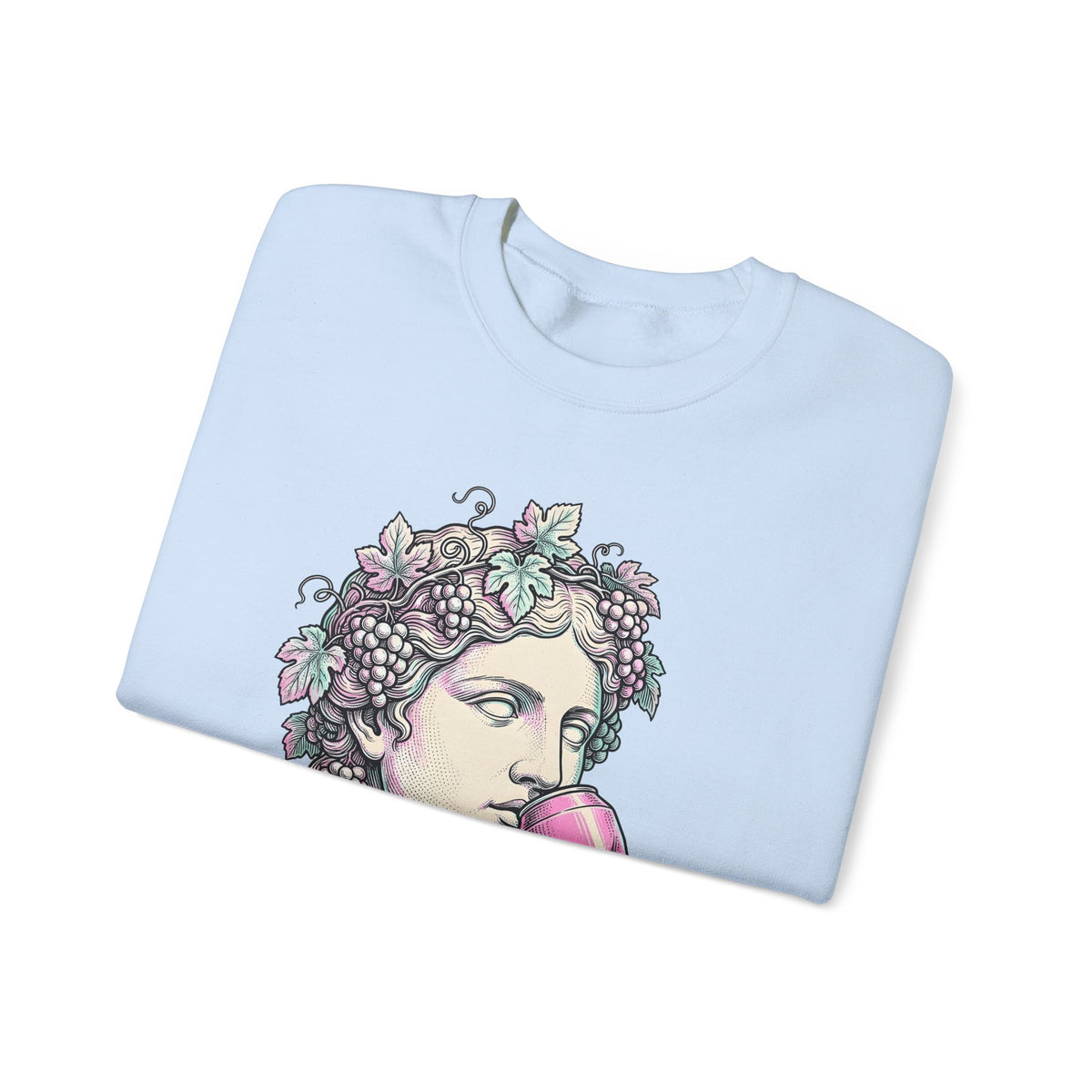 Classical Statue Sweatshirt Greek Art Trend Gift Women Cartoon Sweatshirt Sculpture Sweatshirt Art Fan Comic Sweatshirt Fashion Graphic Hand Drawn Beverage Can