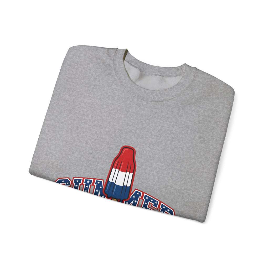 Rocket Popsicle Sweatshirt America 4Th Of July Summer Gift Women Bold Graphic Sweatshirt Ice Pop Sweatshirt Patriotic Fan Graphic Design Illustration Retro