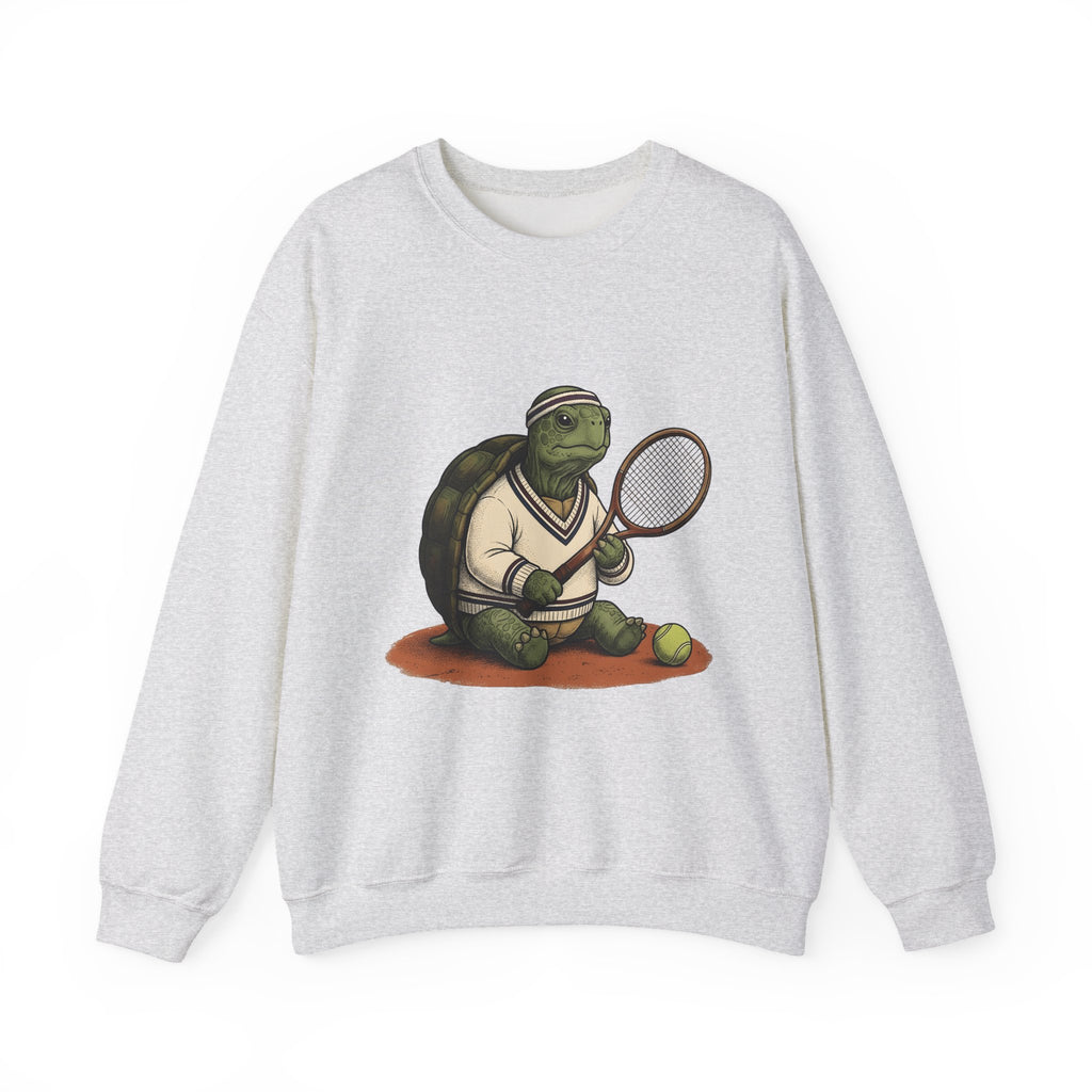 Turtle Tennis Sweatshirt Sports Animal Gift Women Vintage Sweatshirt Tennis Sweatshirt Athlete Fan Retro Sweatshirt Wildlife Graphic Hand Drawn Tennis Ball