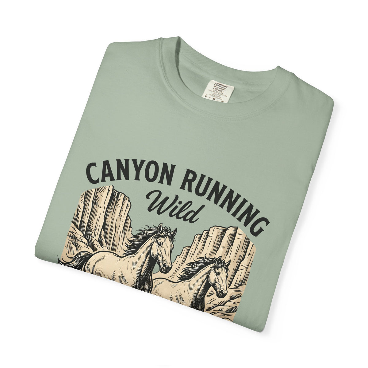 Wild Mustang T-Shirt Cowgirl Rodeo Gift Women Distressed T-Shirt Mustang T-Shirt Cowgirl Fan Vintage T-Shirt Rodeo Graphic Line Art Rock Formation