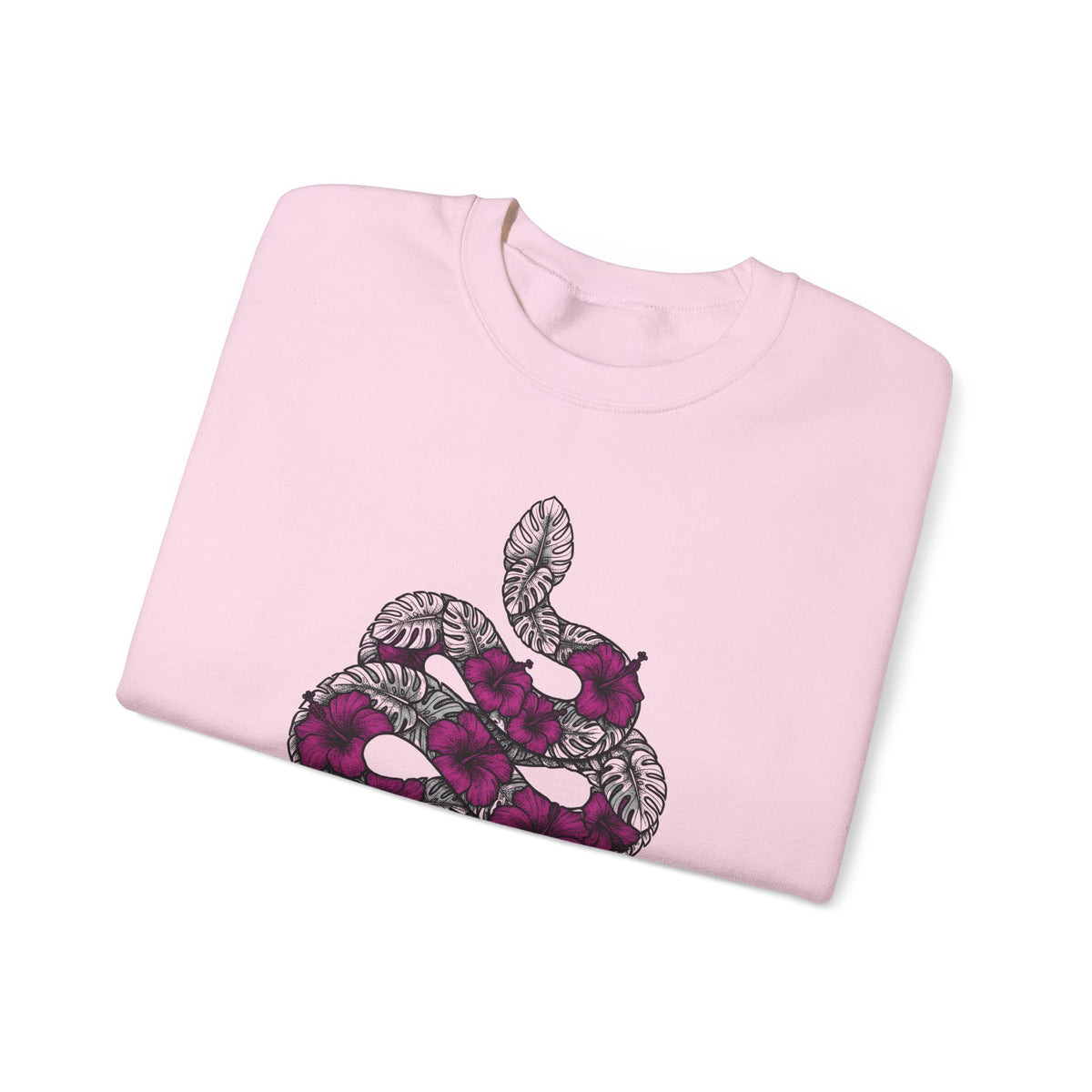 Serpent Flower Sweatshirt Boho Chic Spiritual Gift Women Hippie Sweatshirt Snake Flower Sweatshirt Bohemian Enthusiast Psychedelic Sweatshirt Mystical Graphic