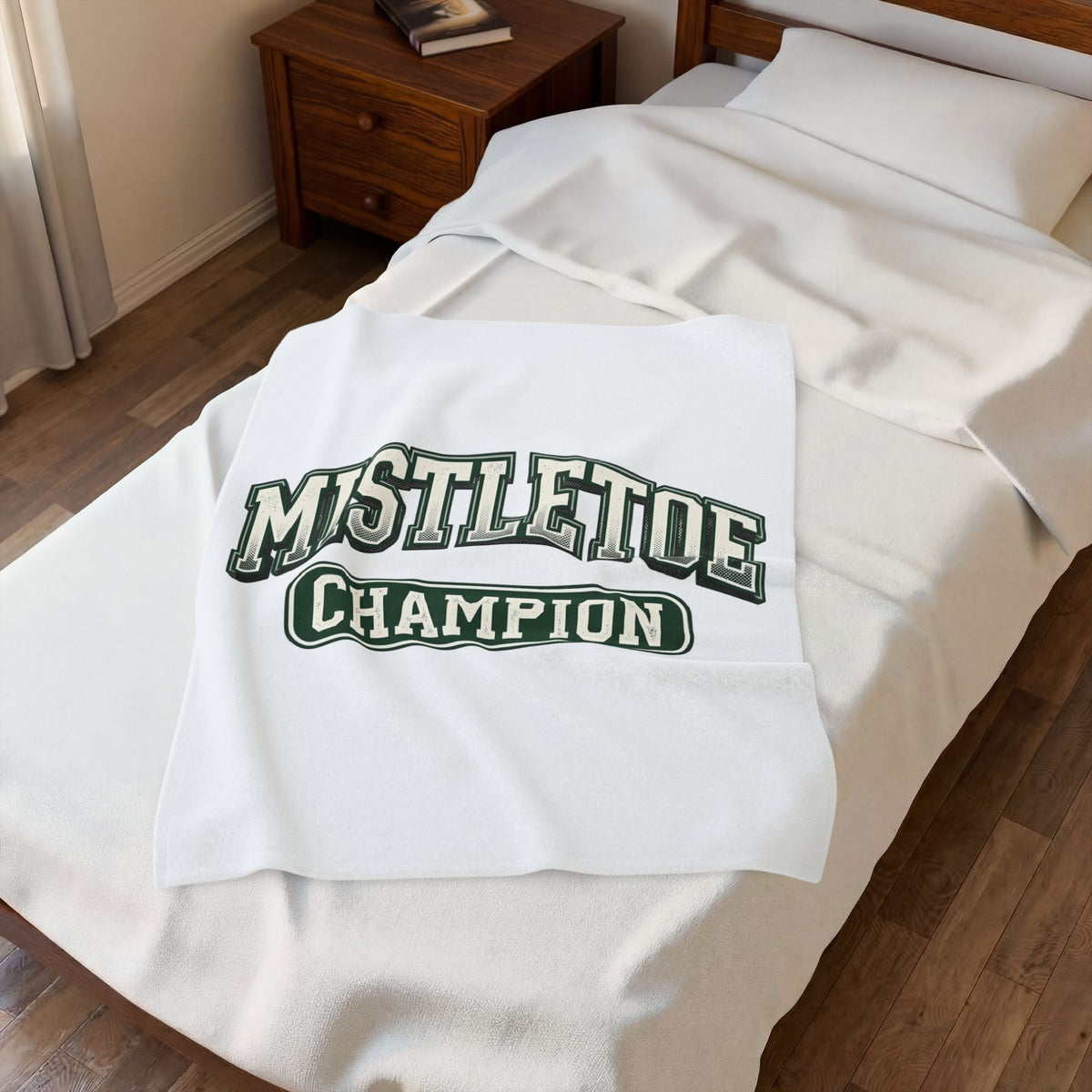 Varsity Text Blanket Christmas Humor Gift Women Bold Blanket Lettering Blanket Xmas Fan Typography Blanket Funny Graphic Retro Arch Blanket