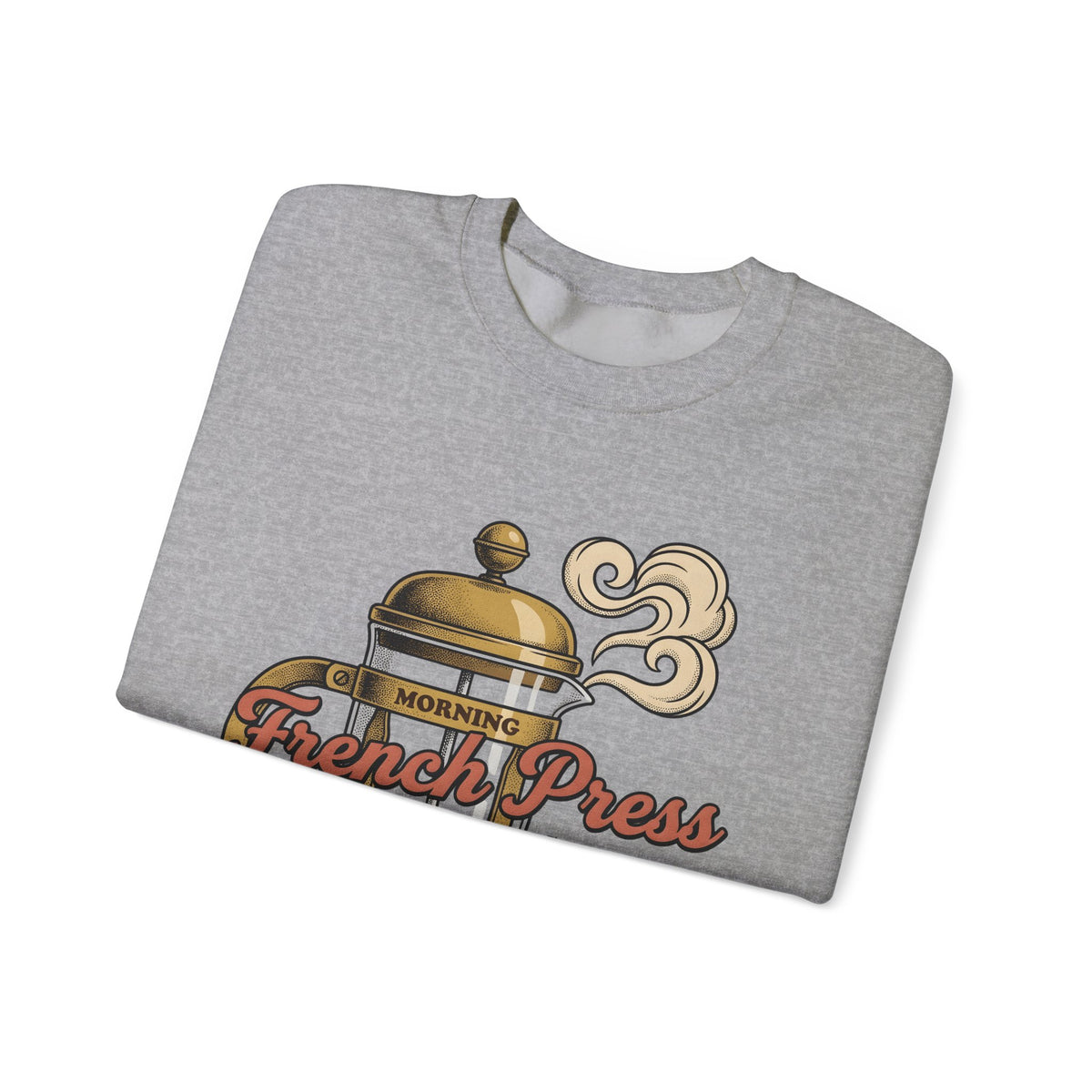 French Press Coffee Sweatshirt Coffee Cuisine Gift Women Hand Drawn Sweatshirt Cafetiere Sweatshirt Coffee Fan Coffee Bean Illustration Graphic Line Art