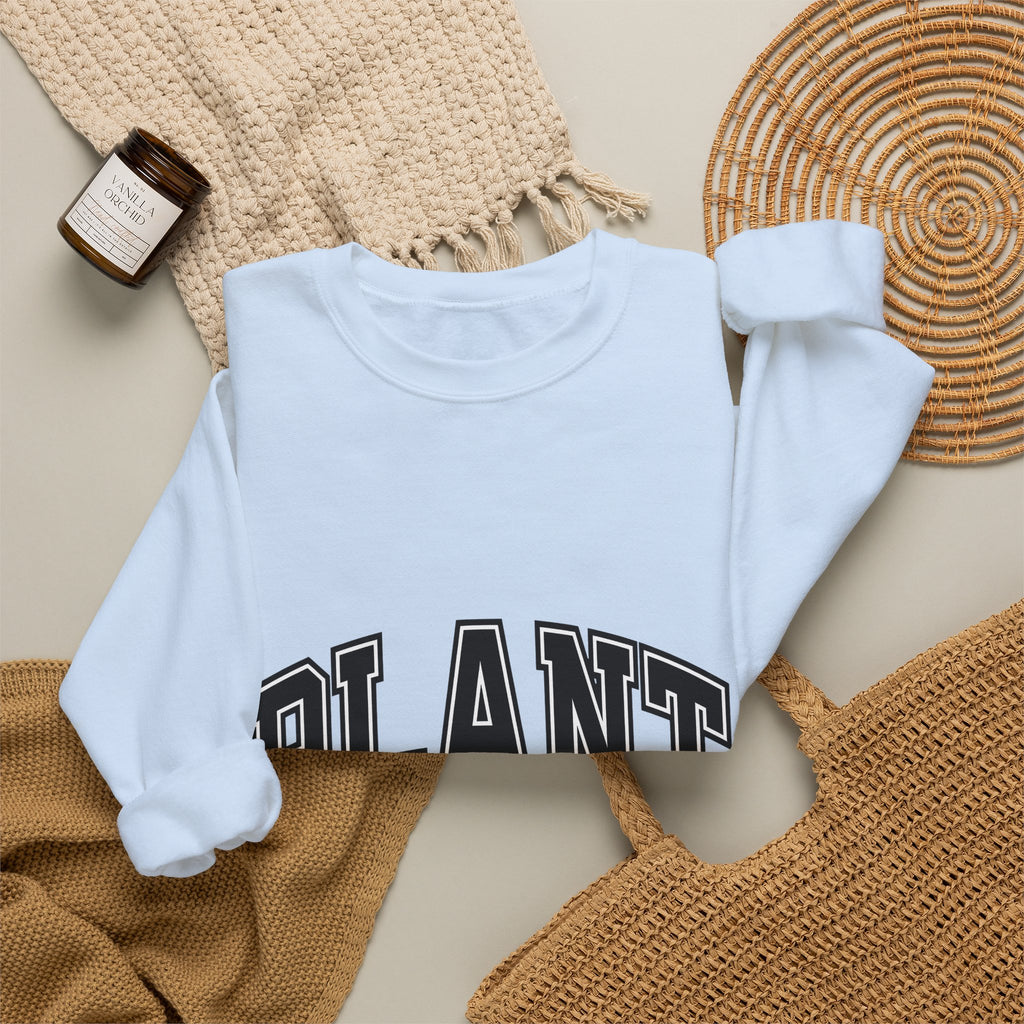 College Font Text Sweatshirt Mom Gardening Gift Women Bold Sweatshirt Typography Sweatshirt Motherhood Fan Typography Sweatshirt Gardener Graphic Vintage