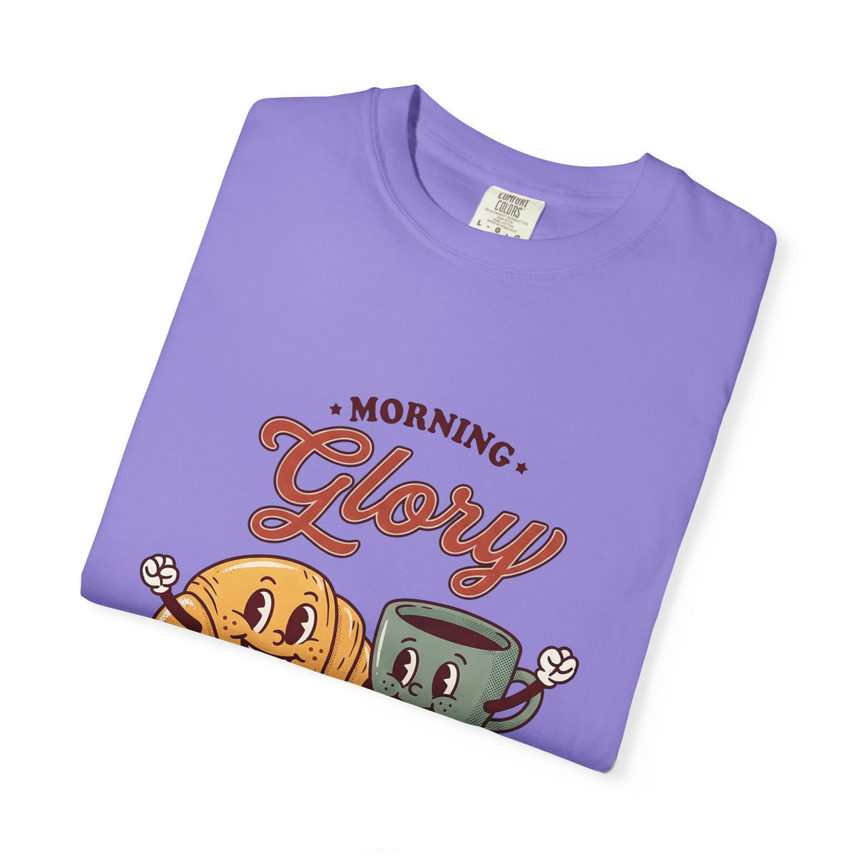 Croissant Espresso Cup T-Shirt Coffee Morning Meal Gift Women Illustration T-Shirt Coffee T-Shirt T-Shirt Coffee Fan Coffee Art T-Shirt Breakfast