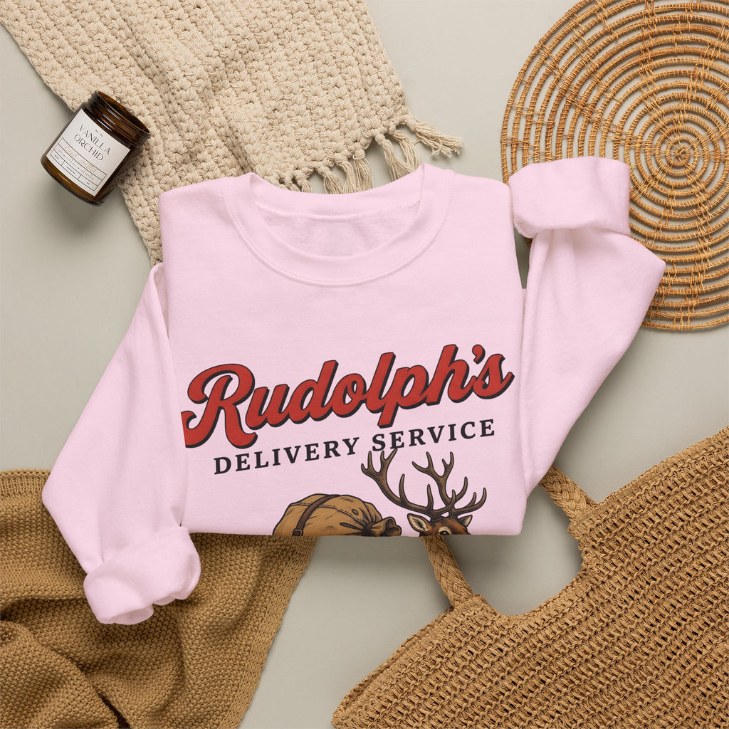 Deer Illustration Sweatshirt Christmas Celebration Gift Women Retro Sweatshirt Fawn Sweatshirt Noel Fan Vintage Sweatshirt Party Graphic Sketch Present Sweatshirt