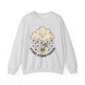 Joyful Cloud Sweatshirt Boho Chic Encouragement Gift Women Cartoon Sweatshirt Cloud Sweatshirt Bohemian Fan Illustrated Graphic Sweatshirt Hand Drawn Bloom