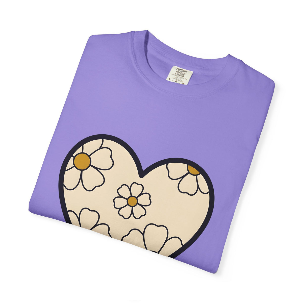 Daisy Affection T-Shirt Boho Chic Nature Gift Women Contemporary T-Shirt Flower T-Shirt Hippie Fan Bohemian T-Shirt Environmental Graphic Classic