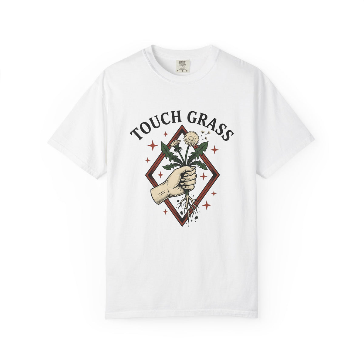 Hand Seed Head T-Shirt Boho Chic Environment Gift Women Old Fashioned T-Shirt Dandelion T-Shirt Hippie Fan Vintage T-Shirt Eco Graphic Sketch