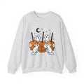 Caramel Apples Mice Sweatshirt Halloween Autumn Gift Women Comic Sweatshirt Candy Apples Sweatshirt Horror Fan Cartoon Sweatshirt Fall Graphic Retro Crescent