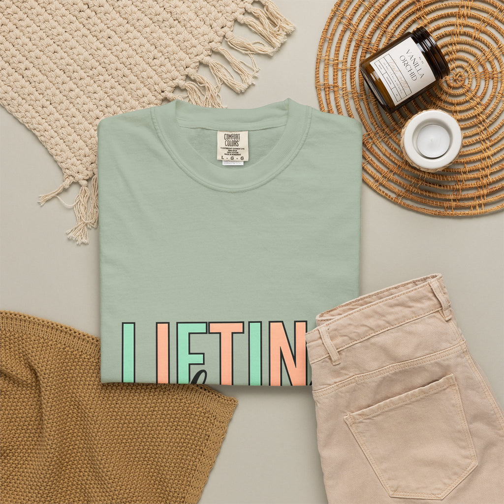 Gym Quote T-Shirt Sports Fitness Gift Women Playful T-Shirt Motivation T-Shirt Athlete Enthusiast Cute T-Shirt Workout Graphic Modern Pastel Colors