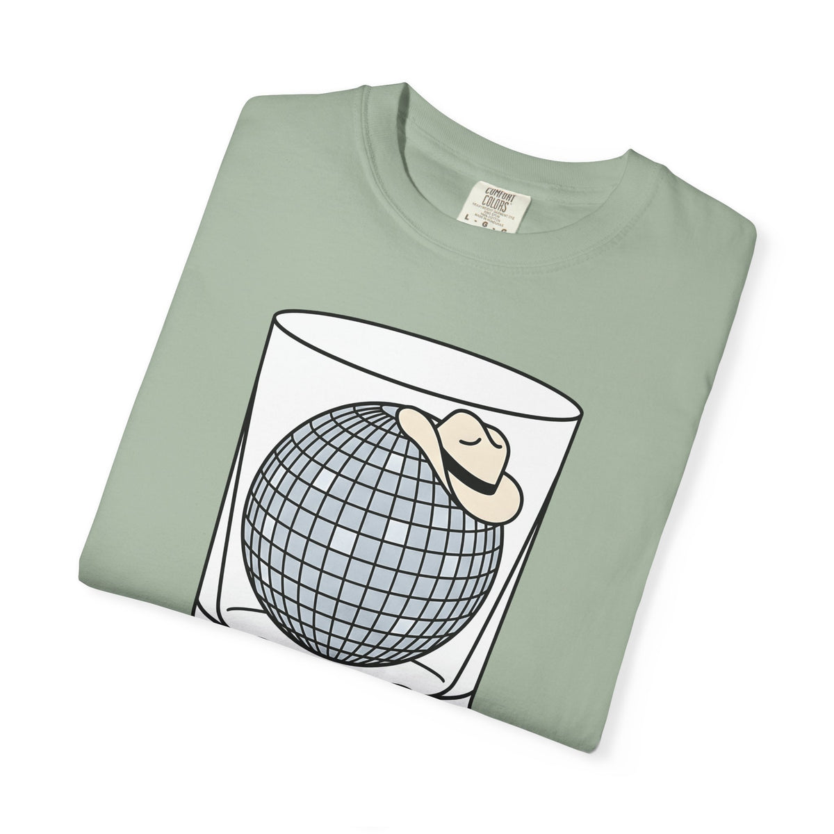 Disco Ball Glass T-Shirt Cowgirl Festivity Gift Women Cartoon T-Shirt Mirror Ball T-Shirt Rodeo Fan Comic T-Shirt Party Graphic Hand Drawn Cowboy