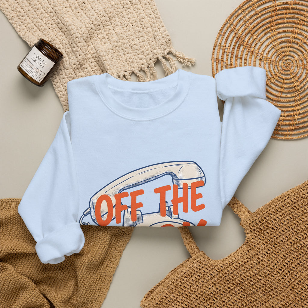 Vintage Telephone Sweatshirt Funny Comedy Gift Women Retro Sweatshirt Old Phone Sweatshirt Humor Fan Vintage Style Sweatshirt Comedy Graphic Throwback Thick