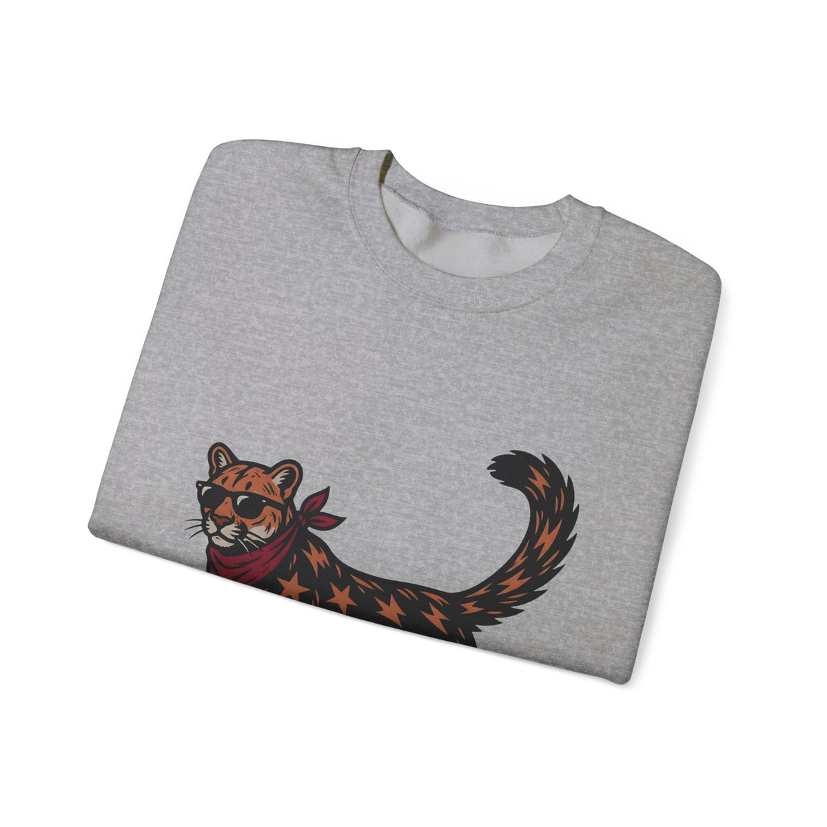 Pussycat Kerchief Sweatshirt Cowgirl Creatures Gift Women Striking Sweatshirt Cat Bandana Sweatshirt Rodeo Fan Vintage Graphic Sweatshirt Nostalgic Eyewear