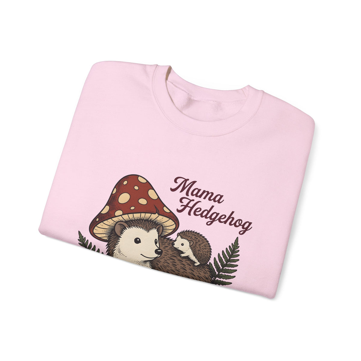 Hedgehog Group Sweatshirt Moms Wildlife Gift Women Forest Sweatshirt Porcupine Sweatshirt Mother Fan Woodland Sweatshirt Animal Graphic Retro Toadstools Sweatshirt