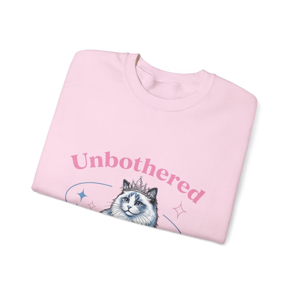 Crowned Cat Sweatshirt Cat Princess Gift Women Trending Sweatshirt Kitty Sweatshirt Cat Fan Feline Sweatshirt Royal Graphic Vintage Sparkle Sweatshirt