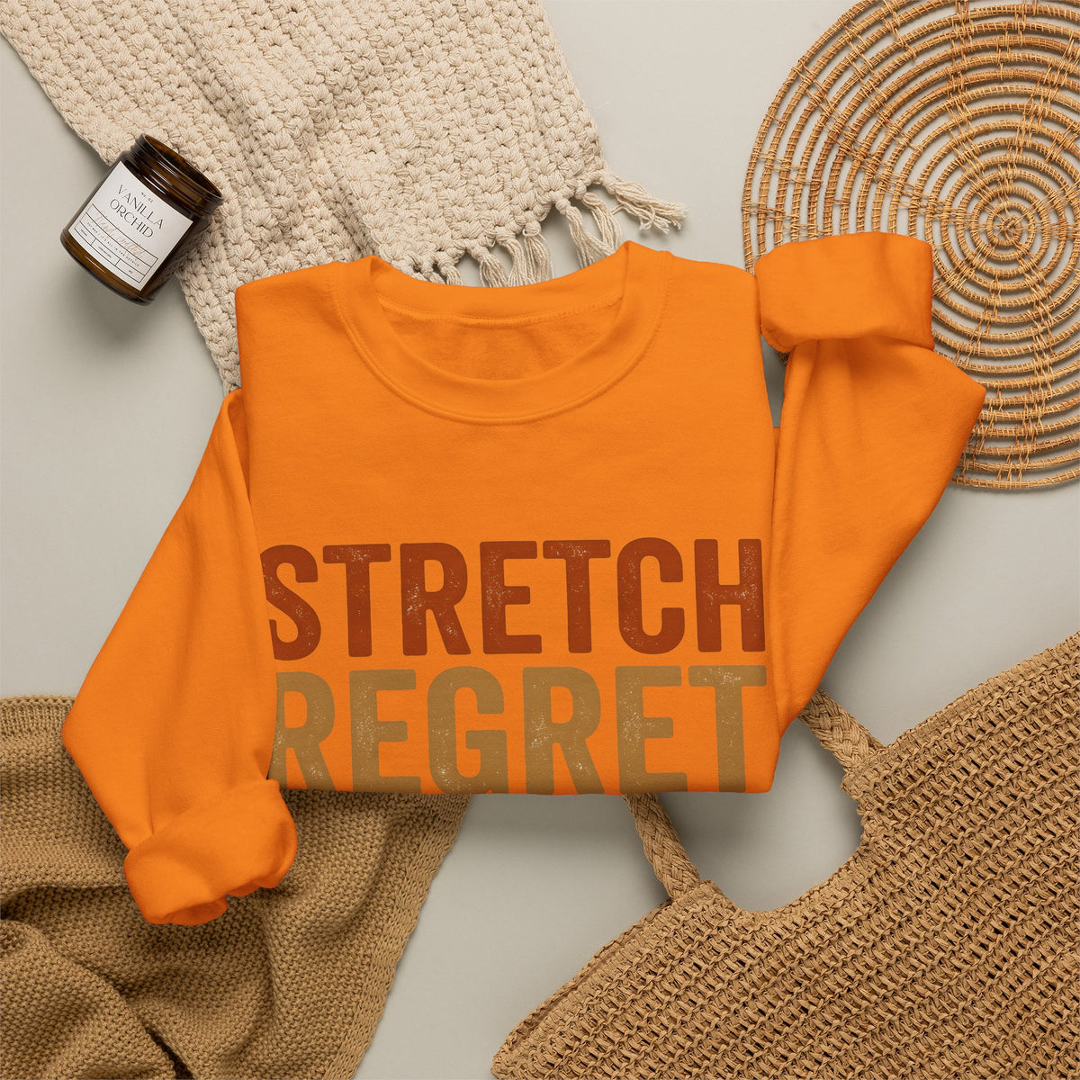 Motivational Text Sports Workout Gift Bold Typography Inspirational Athlete Enthusiast Typography Sweatshirt