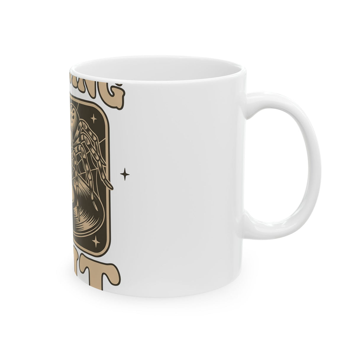 Arachnid Record Player Mug Halloween Gear Gift Women Throwback Mug Vinyl Player Mug Horror Fan Retro Mug Equipment Graphic Classic