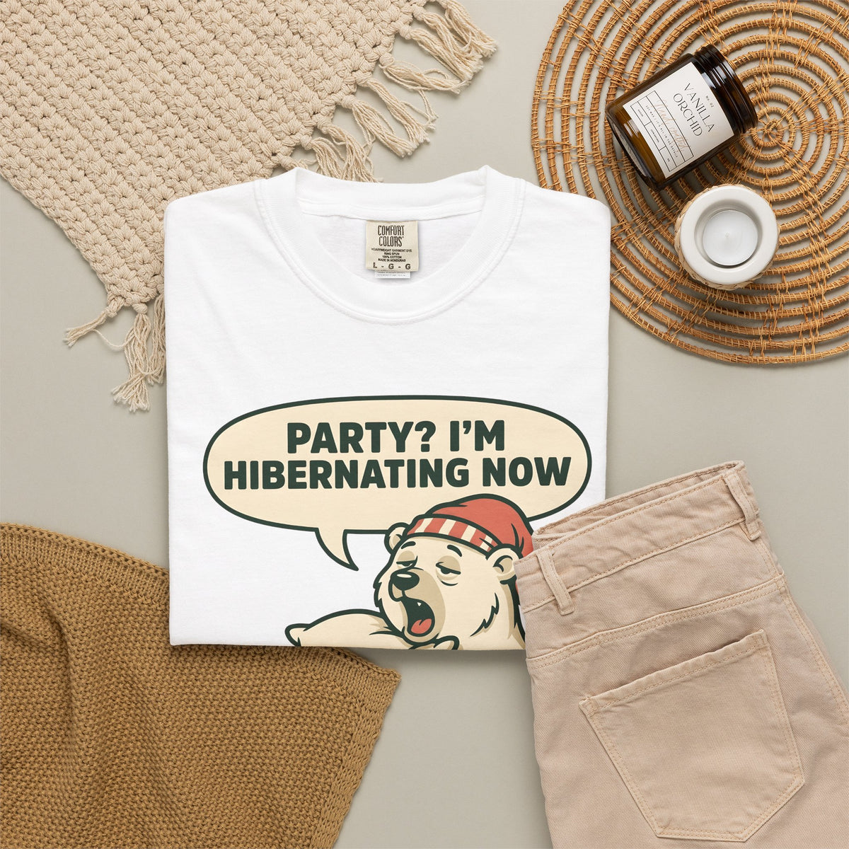 Polar Bear Christmas Animal Gift Cartoon Ursa Xmas Fan Cartoonish Wildlife Vintage T-Shirt