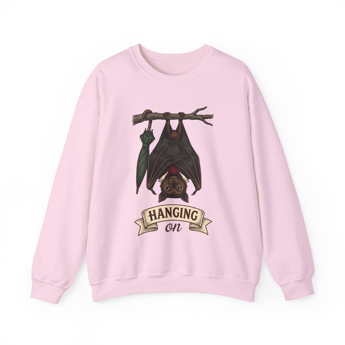 Bat Clipart Sweatshirt Funny Creature Gift Women Doodle Sweatshirt Bat Sweatshirt Humor Fan Cartoon Sweatshirt Beast Graphic Classic Parasol Sweatshirt