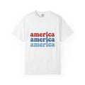 Patriotic Message T-Shirt America Event Gift Women Nostalgic T-Shirt Patriot T-Shirt American Enthusiast Vintage T-Shirt Festival Graphic Clean