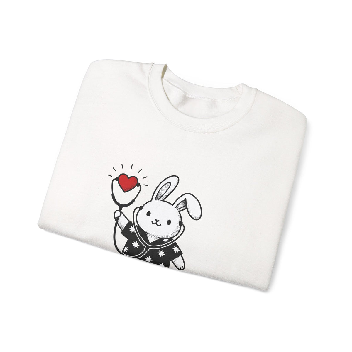 Rabbit Doctor Sweatshirt Nurses Pet Gift Women Kawaii Sweatshirt Bunny Doctor Sweatshirt