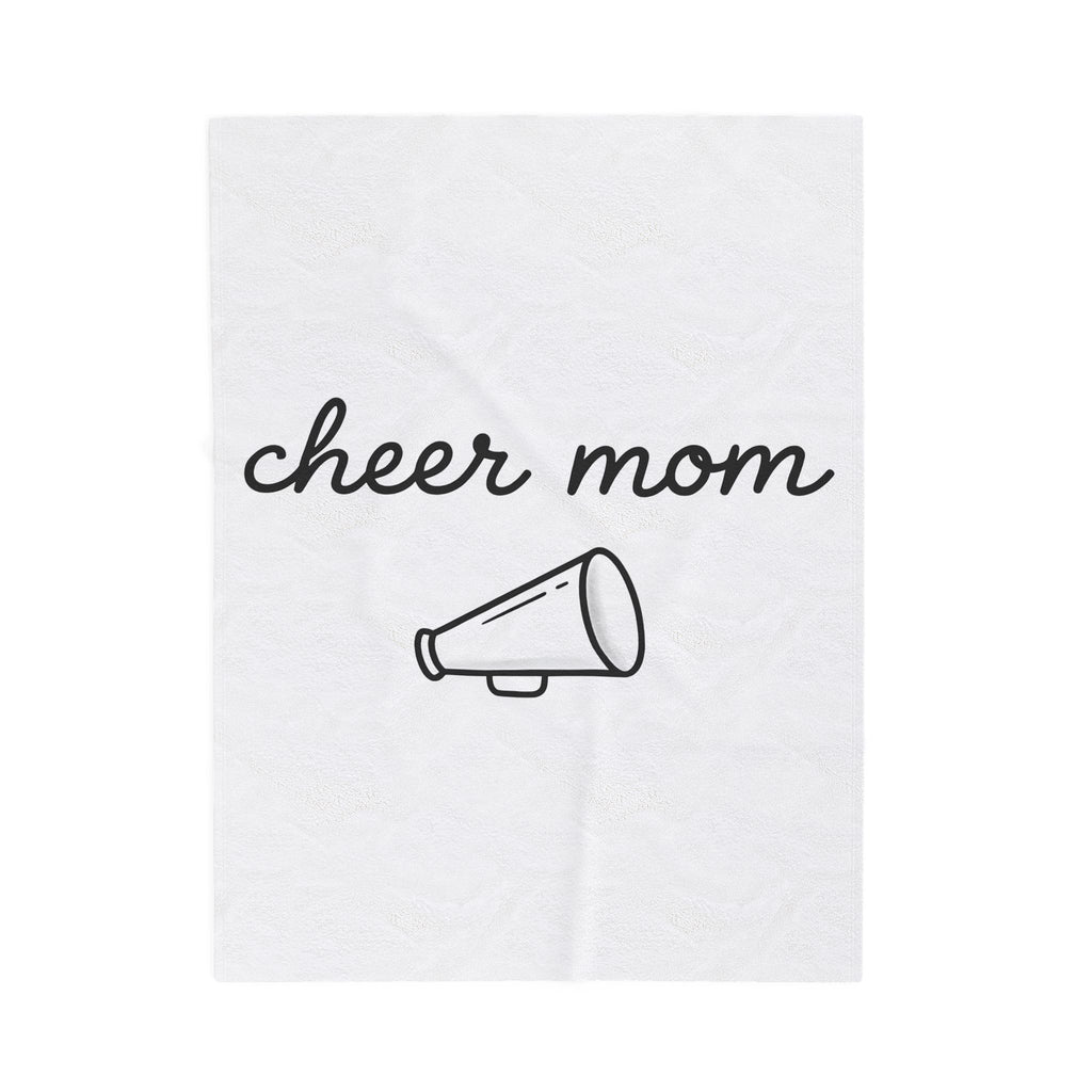 Loudspeaker Blanket Moms Spirit Squad Gift Women Basic Blanket Speaker Blanket Mother Enthusiast Loudspeaker Blanket Squad Graphic Sleek Cursive