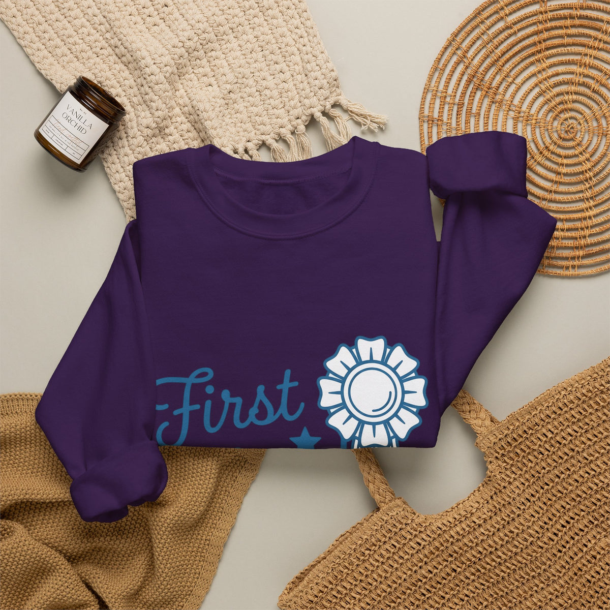 Prize Ribbon Cowgirl Cowboy Gear Gift Cute Rosette Rodeo Fan Western Cowboy Vintage Spark Sweatshirt