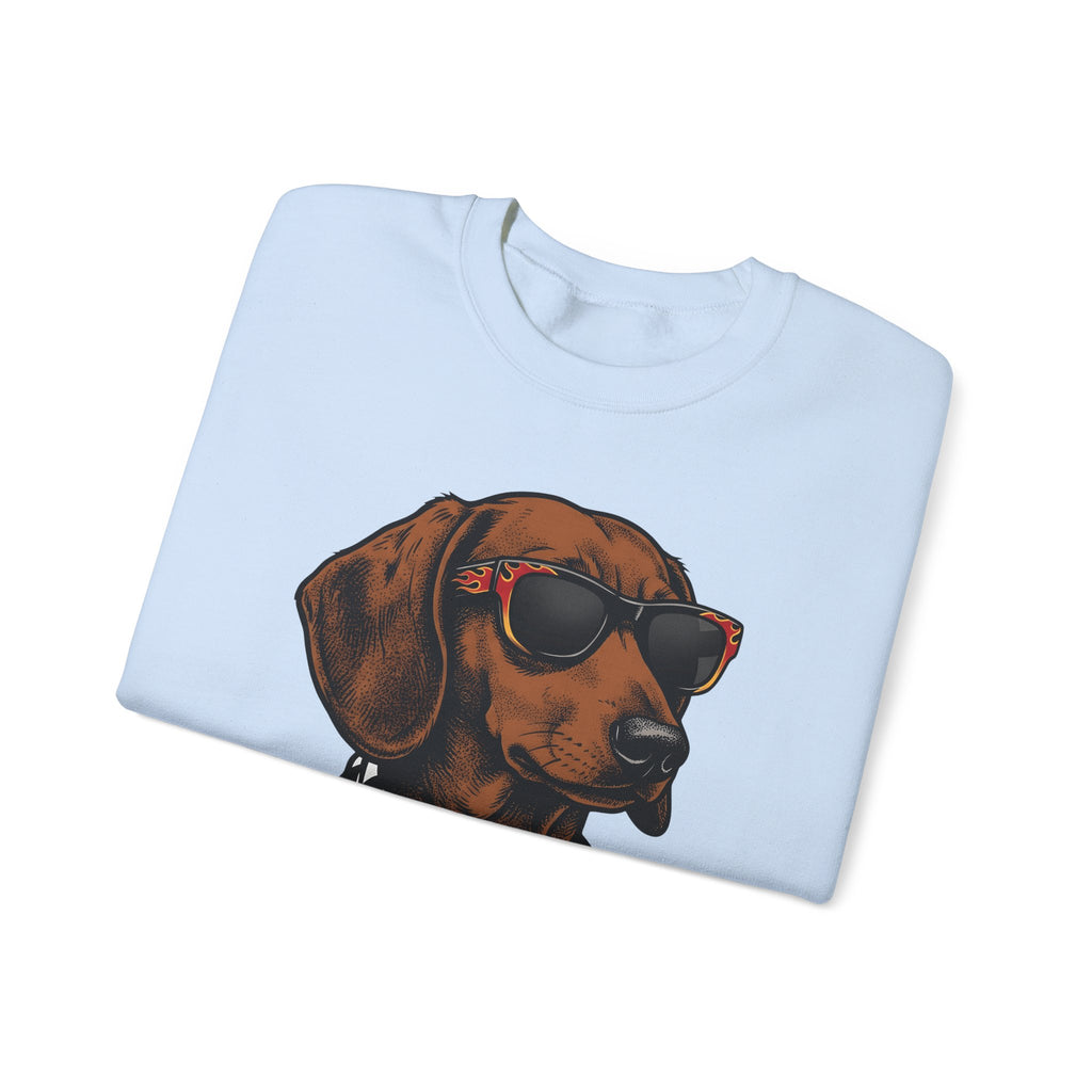 Dachshund Hound Sweatshirt Dog Creatures Gift Women Traditional Tattoo Sweatshirt Wiener Dog Sweatshirt Dog Fan Sailor Sweatshirt Beast Graphic Classic Sun
