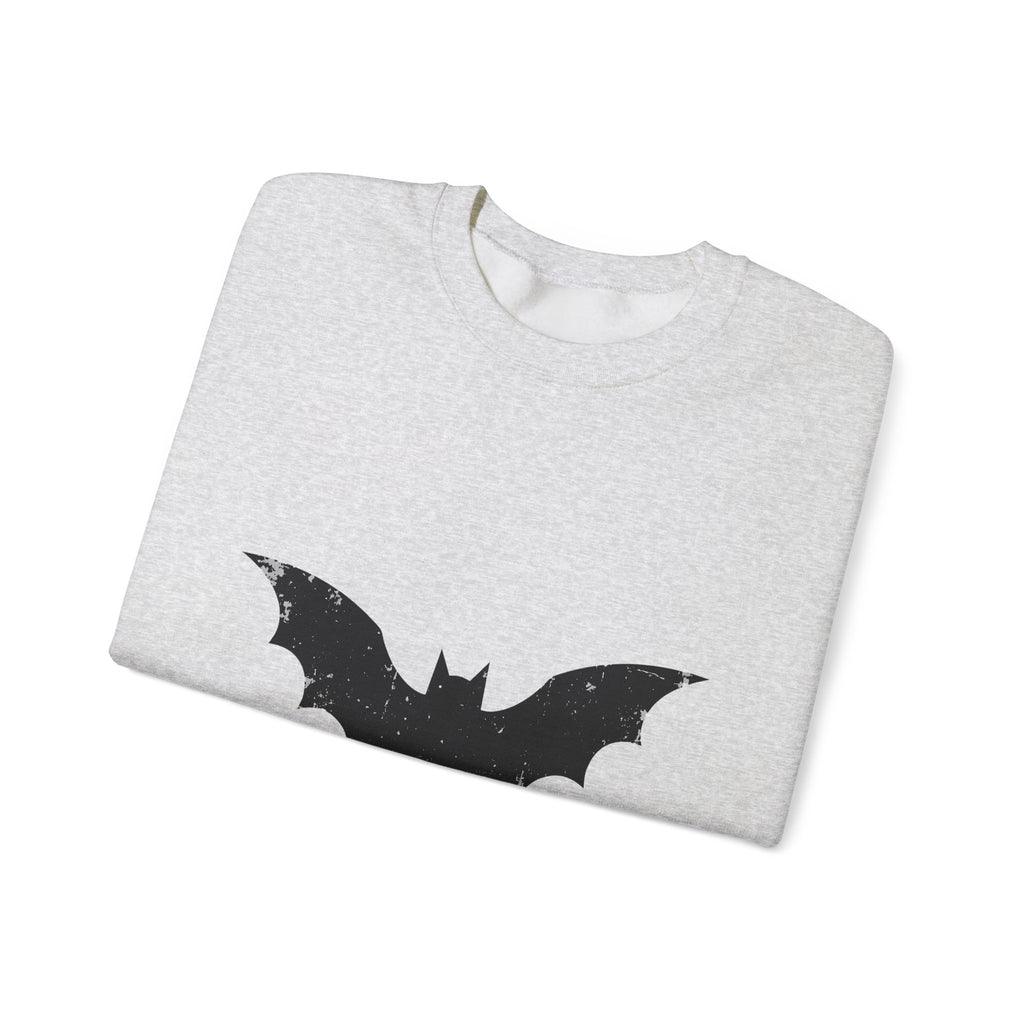 Bat Halloween Horror Gift Vintage Flying Creature Spooky Fan Dark Macabre Simple Sweatshirt