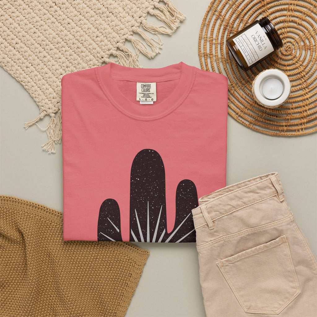 Prickly Pear Drawing T-Shirt Cowgirl Cowboy Gear Gift Women Tribal T-Shirt Cactus T-Shirt Rodeo Fan Western T-Shirt Cowboy Graphic Old School