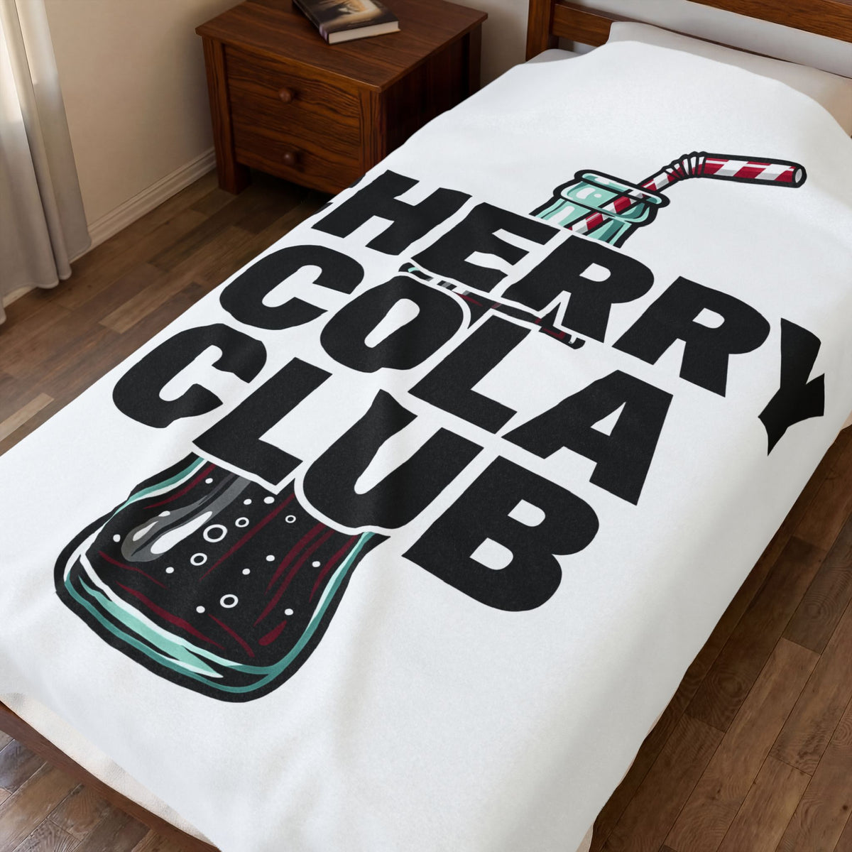 Soda Bottle Blanket Drinks Vintage Gift Women Bold Blanket Bottle Blanket Beverage Fan Graphic Design Retro Striped Straw Blanket