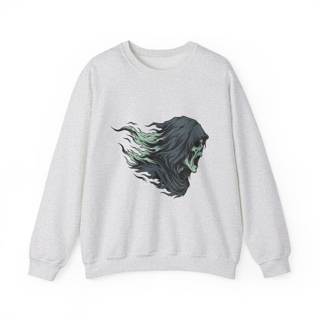 Skeleton Skull Sweatshirt Halloween Scary Gift Women Gothic Sweatshirt Skull Sweatshirt Horror Fan Dark Sweatshirt Fright Graphic Hand Drawn Ripped Cloak