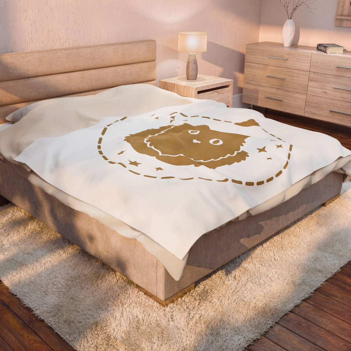 Soft Cat Cat Pet Gift Simple Kitten Cat Fan Minimalist Animal Contemporary Sparkles Blanket