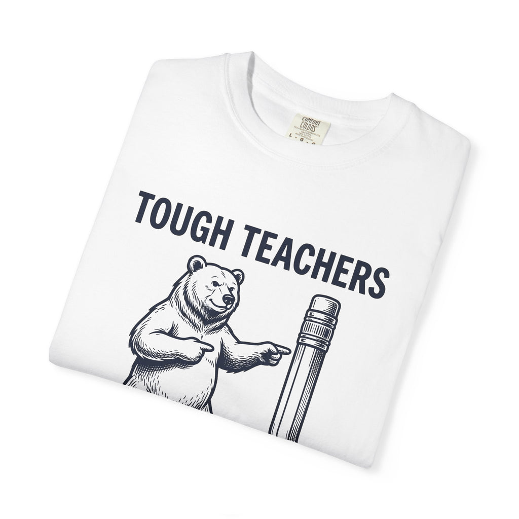 Bear Pen T-Shirt Teachers Wildlife Gift Women Sketch T-Shirt Pen Holder T-Shirt Educator Enthusiast Drawing Illustration Retro Classroom T-Shirt