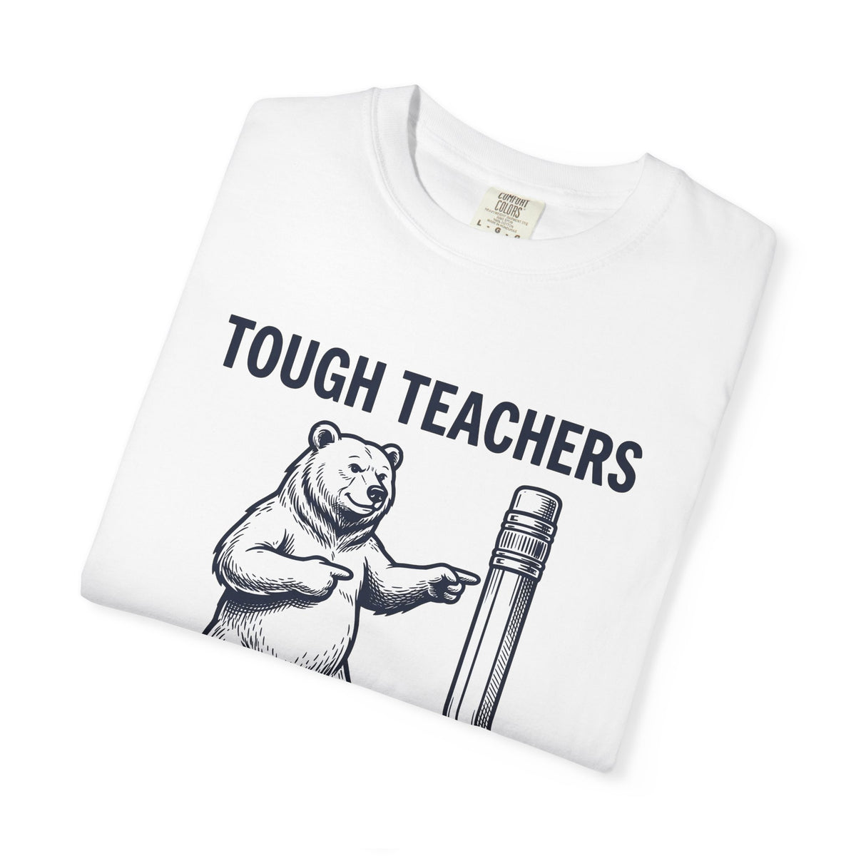 Bear Pen T-Shirt Teachers Wildlife Gift Women Sketch T-Shirt Pen Holder T-Shirt Educator Enthusiast Drawing Illustration Retro Classroom T-Shirt