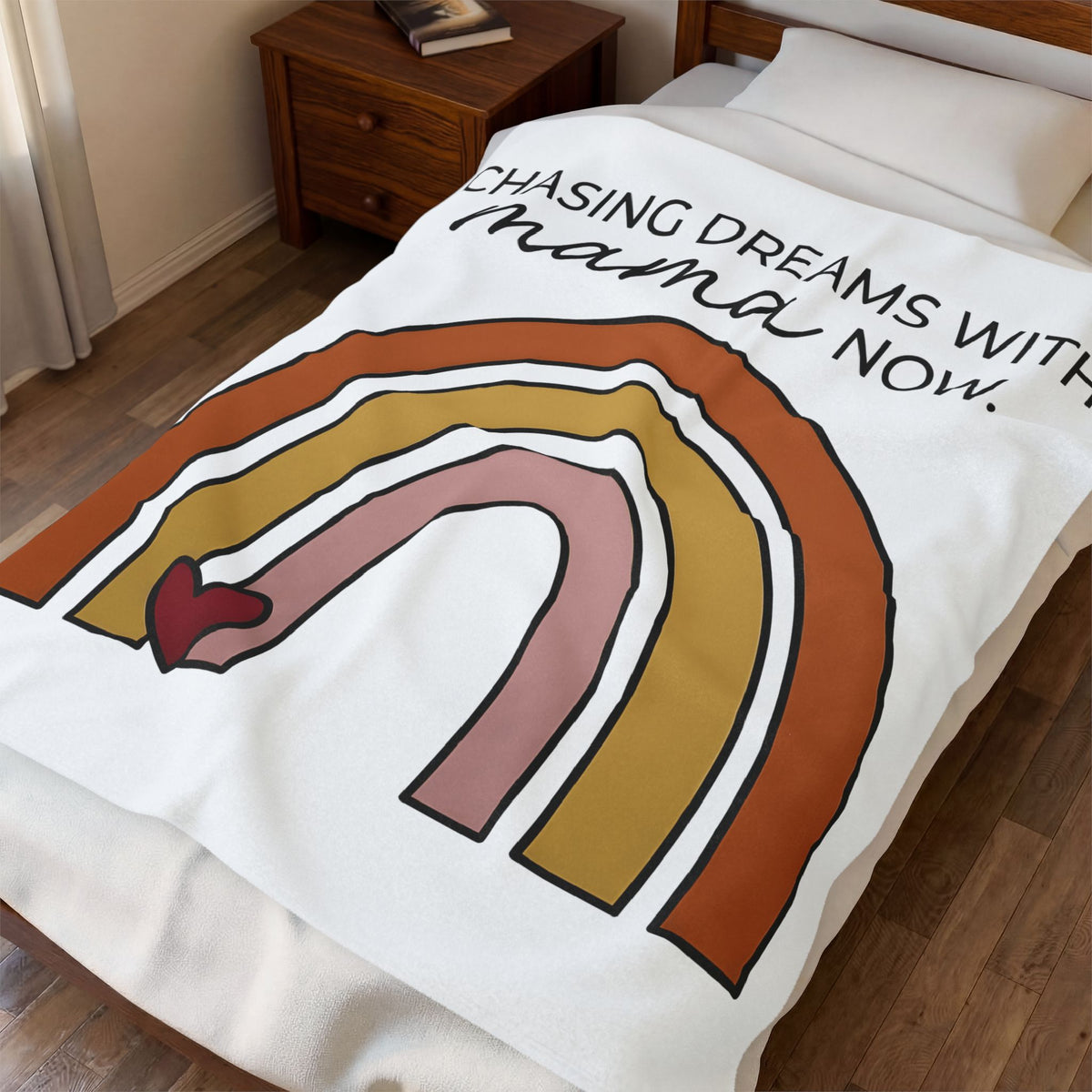 Rainbow Design Blanket Moms Household Gift Women Hippie Blanket Colorful Blanket Mom Enthusiast Boho Blanket Home Graphic Simple Love Symbol Blanket