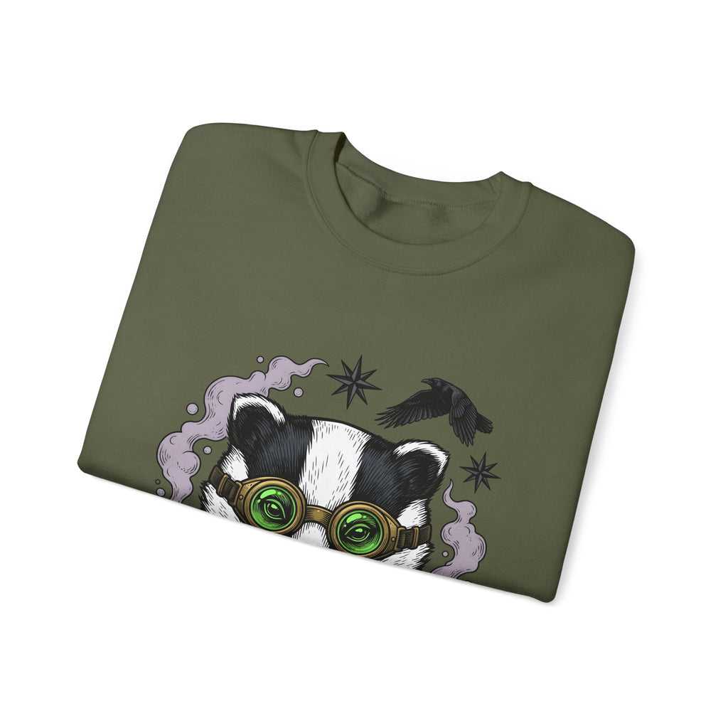 Badger Eyewear Halloween Creatures Gift Mysterious Glasses Horror Fan Spectacles Creature Classic Sweatshirt