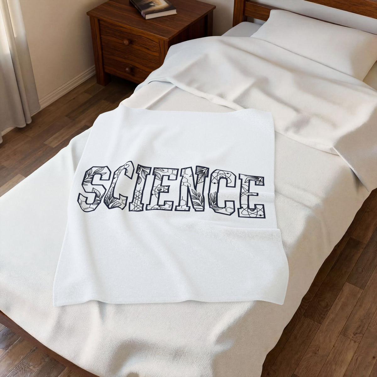 Science Illustration Blanket Science Instructor Gift Women Nature Blanket Scientific Art Blanket Scientist Enthusiast Botanical Blanket Educator