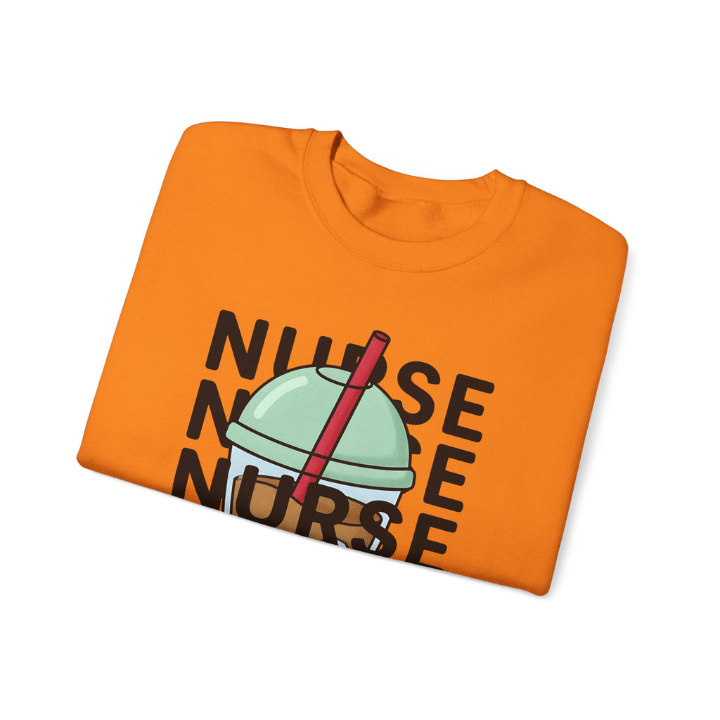 Chilled Coffee Cup Sweatshirt Nurses Beverage Gift Women Anime Sweatshirt Coffee Sweatshirt Sweatshirt Nurse Enthusiast Manga Sweatshirt Drink Graphic Line Art
