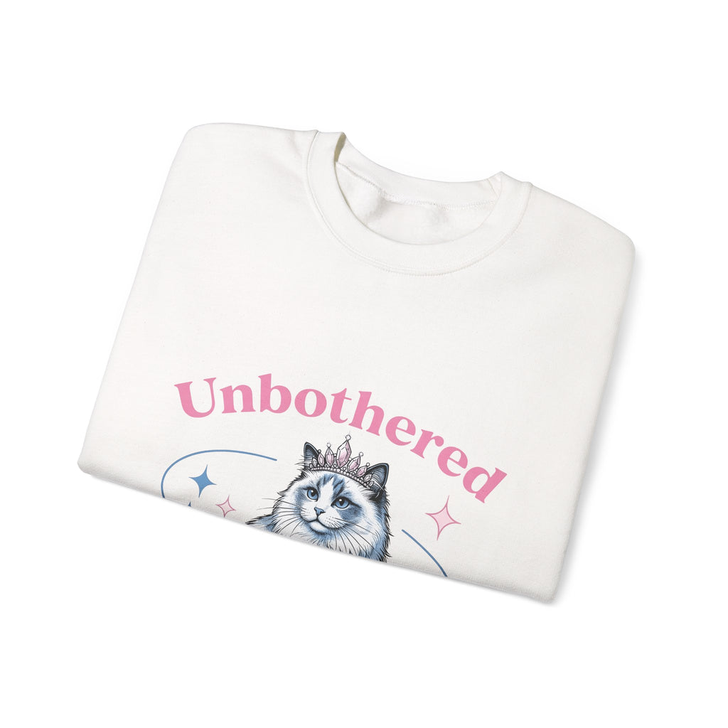 Crowned Cat Sweatshirt Cat Princess Gift Women Trending Sweatshirt Kitty Sweatshirt Cat Fan Feline Sweatshirt Royal Graphic Vintage Sparkle Sweatshirt