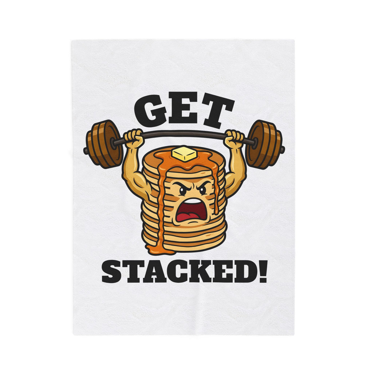 Hotcake Stack Blanket Desserts Training Gift Women Caricature Blanket Pancake Tower Blanket Pastry Fan Cartoon Blanket Fitness Graphic Heavy Stroke