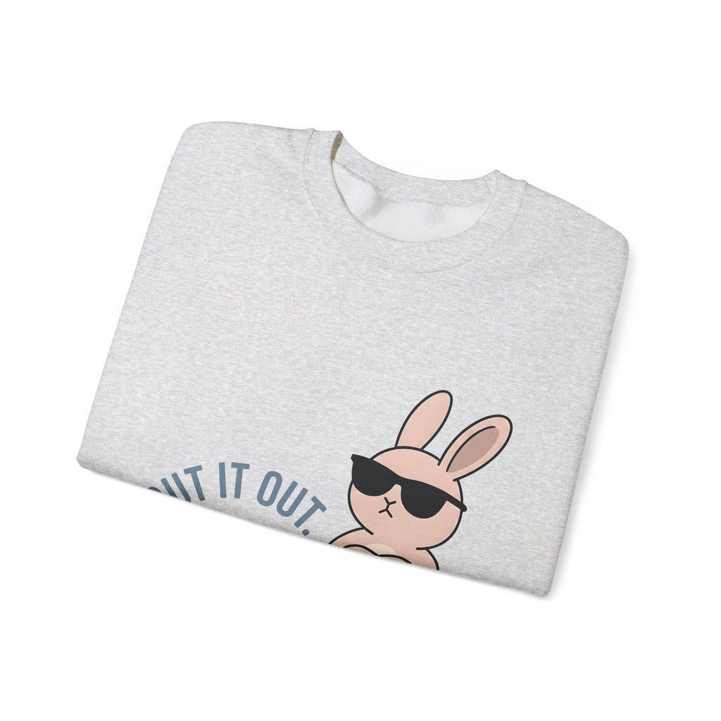 Bunny Sunglasses Sweatshirt Teacher Humor Gift Women Cartoon Sweatshirt Rabbit Shades Sweatshirt Educator Enthusiast Comic Sweatshirt Funny Graphic Minimalist