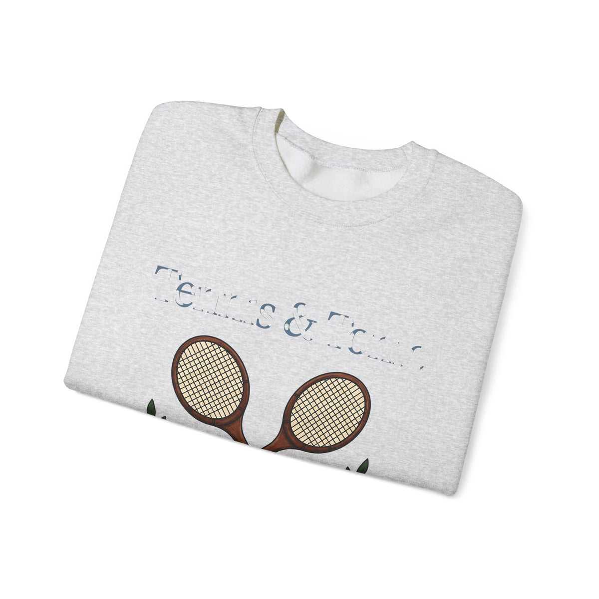 Tennis Racquet Sweatshirt Tennis Training Gift Women Old School Sweatshirt Racket Sweatshirt Tennis Fan Vintage Sweatshirt Practice Graphic Line Art Leaf