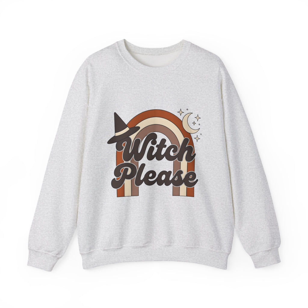 Witch Hat Rainbow Sweatshirt Halloween Supernatural Gift Women Hippie Sweatshirt Witchy Hat Sweatshirt Horror Fan Boho Sweatshirt Occult Graphic Classic