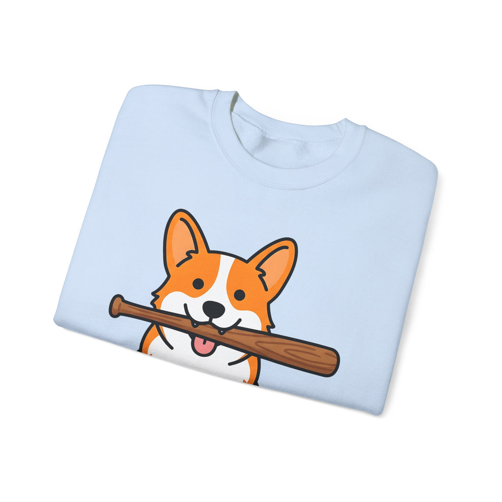 Corgi Pet Sweatshirt Dog Funny Gift Women Animation Sweatshirt Puppy Sweatshirt Dog Fan Cartoon Sweatshirt Humor Graphic Manga Bat Ball Sweatshirt